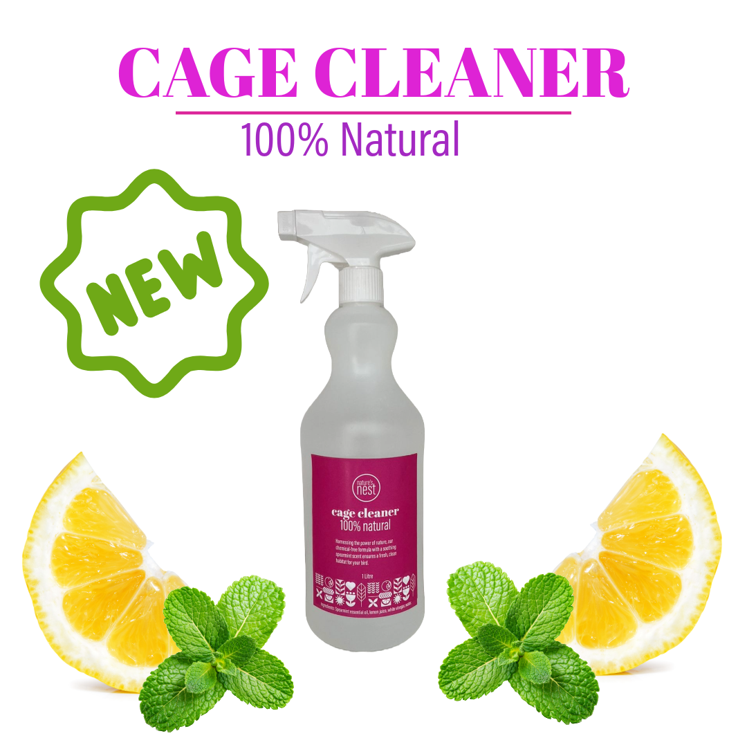 Introducing Nature's Nest Natural Cage Cleaner: Advanced Cleaning for Your Feathered Friend